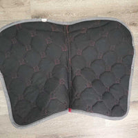 Quilt Jumper Saddle Pad, 2x Piping *vgc, clean, mnr hair, pills, rubs, stains, puckers
