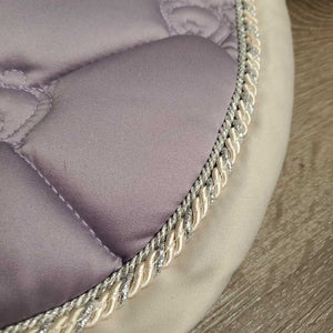 Quilt Jumper Saddle Pad, 2x Piping *gc, clean, stains, mnr hair, puckers, rubs, snags, threads