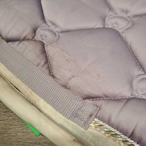 Quilt Jumper Saddle Pad, 2x Piping *gc, clean, stains, mnr hair, puckers, rubs, snags, threads