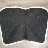 Quilt Jumper Saddle Pad, 2x Piping *gc, clean, stains, mnr hair, puckers, rubs, snags, threads

