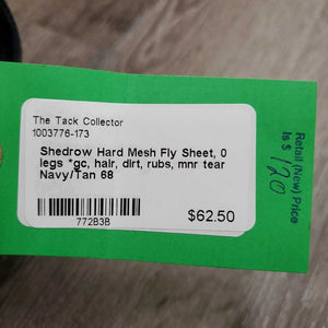 Hard Mesh Fly Sheet, 0 legs *gc, hair, dirt, rubs, mnr tear