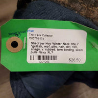 Hvy Winter Neck ONLY *gc/fair, wpf, pills, hair, dirt, film, snags, v. rubbed, torn binding, seam pulls

