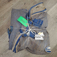 Stiff Mesh Fly Sheet, Detach Neck, belly, 2 legs *gc, dirt, hair, stains, repairs, lining tears, holes, mnr rubs, threads
