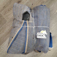 Stiff Mesh Fly Sheet, Detach Neck, belly, 2 legs *gc, dirt, hair, stains, repairs, lining tears, holes, mnr rubs, threads