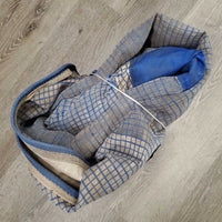 Stiff Mesh Fly Sheet, Detach Neck, belly, 2 legs *gc, dirt, hair, stains, repairs, lining tears, holes, mnr rubs, threads
