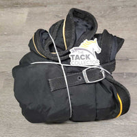 Lt Winter Neck ONLY *gc, wpf, v. rubbed piping, mnr threads, unstitched, repairs, faded