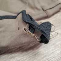 Euro Seat Breeches *gc/fair, threads, v.torn ankle binding, mnr faded, seam puckers, older
