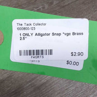 1 ONLY Alligator Snap *vgc, mnr dirt?stains
