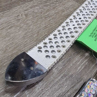 Leather Western Bling Belt, Bling Buckle *like new/xc, mnr scuffs & scratches
