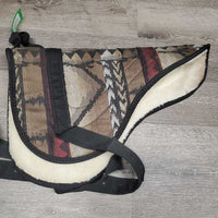 Fleece & Light Navajo Top Bareback Pad, Nylon Girth *vgc, clean, mnr dirt/residue, hair, rust & stains
