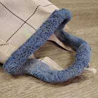 Hard Mesh Fly Mask *fair, torn edge & velcro, dirty, faded, threads, clumpy, stretched els
