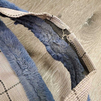 Hard Mesh Fly Mask *fair, torn edge & velcro, dirty, faded, threads, clumpy, stretched els
