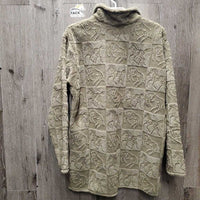Hvy Fleece Jacket, Buttons *vgc, v.mnr rubs & clumpy