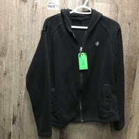 Fleece Sweater - Jacket, Zipepr *gc, v.pilly, hair, clumpy, rubs
