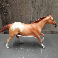 #1635 Little Bits/PAddock Pals Red Dun Appaloosa Thoroughbred Gelding *vgc, ear rubs, mnr scratches
