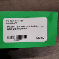 Plastic Toy Western Saddle *vgc, rubs
