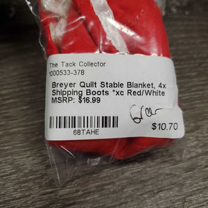 Quilt Stable Blanket, 4x Shipping Boots *xc