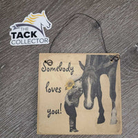 "Somebody Loves You" Wooden Sign *GC, STAINSN
