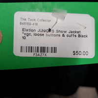 JUNIORS Show Jacket *vgc, loose buttons & cuffs
