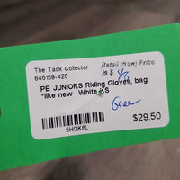 JUNIORS Riding Gloves, bag *like new
