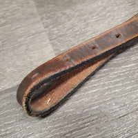 Tooled Western Leather Breastcollar, bling *gc, dirty, rubs, faded & chewed edges
