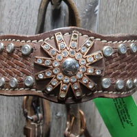 WesternBling Headstall, bling, Conchos *gc, stains, xholes, rubs, dirty, broken bling, scrapes
