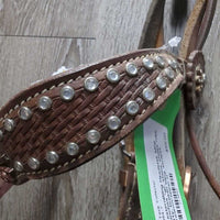 WesternBling Headstall, bling, Conchos *gc, stains, xholes, rubs, dirty, broken bling, scrapes
