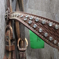 WesternBling Headstall, bling, Conchos *gc, stains, xholes, rubs, dirty, broken bling, scrapes
