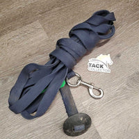 Nylon Lunge Line, rubber disc end *gc/fair, dirty, faded, knotted, stains, rubs
