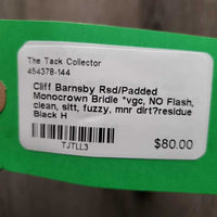 Rsd/Padded Monocrown Bridle *vgc, NO Flash, clean, sitt, fuzzy, mnr dirt?residue