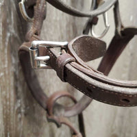Rsd FS Padded Monocrown Bridle, flash, bling, snaps *gc/vgc, mismatched, clean, stains, older, gunk/residue, v.loose keeper
