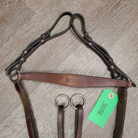 Rsd Leather & Elastic Breastplate, Running Martingale Attachment *gc, dirty, marker, rubs, faded, scrapes, stains
