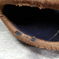 Open Front & Hind Boots, tabs *gc/fair, clean, rubs, pilly, residue, mnr hair, v.torn edges