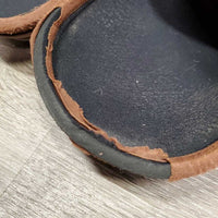 Open Front & Hind Boots, tabs *gc/fair, clean, rubs, pilly, residue, mnr hair, v.torn edges
