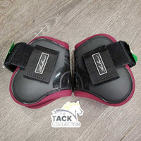 Open Front & Hind Boots, velcro *vgc/xc, clean, mnr hair, scratches & rubs
