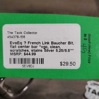 French Link Baucher Bit, flat center bar *vgc, clean, scratches, stains
