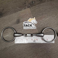 Thick Hvy French Link Loose Ring Bit, flat center bar *gc, clean, older, stains, residue, scratches
