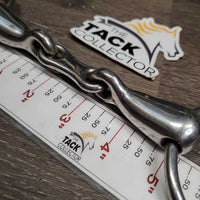 Thick Hvy French Link Loose Ring Bit, flat center bar *gc, clean, older, stains, residue, scratches
