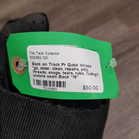 Pr Quick Wraps *gc, older, clean, repairs, pilly, threads, snags, tears, rubs, fading?, undone seam
