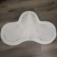 Fleece Waffle Weave Fitted Hunter Saddle Pad *gc, puckers, clumpy, pilly, mnr stains, hair, pilly, clumpy, threads, dingy