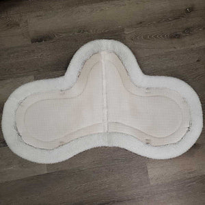 Fleece Waffle Weave Fitted Hunter Saddle Pad *gc, puckers, clumpy, pilly, mnr stains, hair, pilly, clumpy, threads, dingy