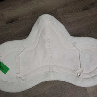 Fleece Waffle Weave Fitted Hunter Saddle Pad *gc, puckers, clumpy, pilly, mnr stains, hair, pilly, clumpy, threads, dingy