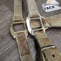 Thick Nylon Halter, adj, snap *gair, dirty, stains, rubs, unstitched, frayed holes
