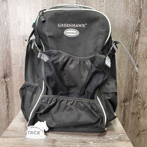 Groom - Riders Backpack *fair, dirty, rubs, TORN strap, mnr hair