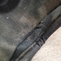 Pr Open Front Boots, velcro *gc/fair, clean, scrapes, faded, holey inside lining, hairy, residue
