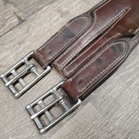 Large Belly Girth, D Ring, Strap, 2x long Els *gc, scratches, scrapes, mnr dirt/film & stains, unstitched seam
