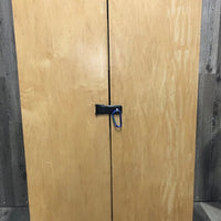 Custom Wooden Tack Locker, Wheels *vgc, clean, stains, residue?dirt
