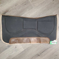 Shimmable Felt Lined Western Saddle Pad, 6 Shims *vgc, hairy, mnr dirt, rubs, scrapes
