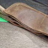 Shimmable Felt Lined Western Saddle Pad, 6 Shims *vgc, hairy, mnr dirt, rubs, scrapes
