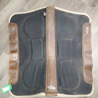 Shimmable Felt Lined Western Saddle Pad, 6 Shims *vgc, hairy, mnr dirt, rubs, scrapes